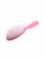 Щетка для укладки волос с силиконовыми зубчиками, цвет розовый.